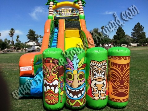 Luau themed water slide rental Phoenix AZ